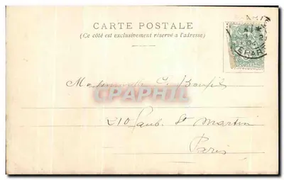 Sujet : La Fête des Masques — Éditeur G. Clairin, Salon 1903 — Verso