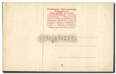 Girl in a white dress holding a bouquet — Travels, n° 789-7003 — Back