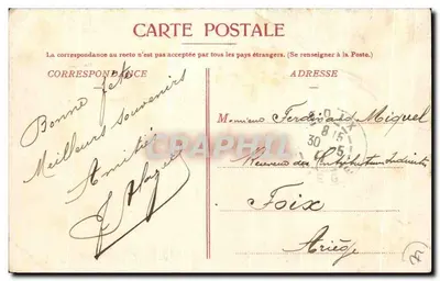 Le Mans — A Defesa da Bandeira (Píer da Estátua de Chanzy) — Edição N.G. — Verso