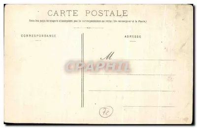 Bilhete postal antigo Castelo de Lude Sala das Festas — Verso