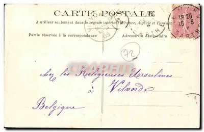 St-Paterne — Castelo de Roche-Racan — Fototipia J. Bouveret, Le Mans — Verso