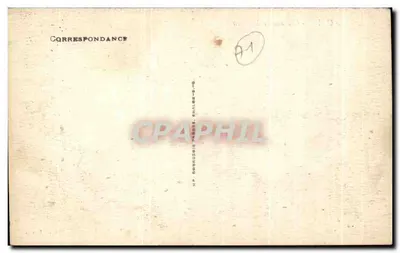 Autun — Castelo de Montjeu — Editor Provin, n° 139 — Verso