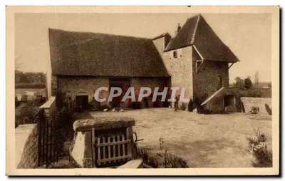 Bilhete postal antigo Alta Corte Casa Onde Nasceu Santa Margarida Maria Alacoque