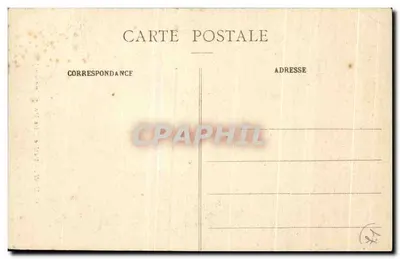 Stara pocztówka Cluny Mała Rue Dauphine z 1838 — Rewers