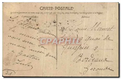 Chalon-sur-Saône — Beeld van Neptunus — Uitgave van de Moderne Galerijen — Achterkant