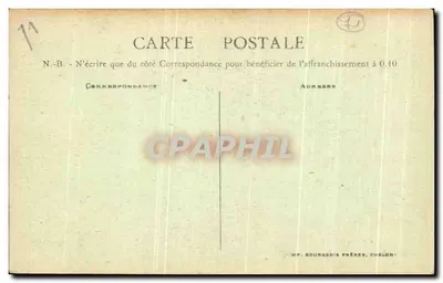 Interior da capela Nossa Senhora de Romay — Paray-le-Monial — editada por Bourgeois Frères — Verso