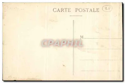 Montceaux-l'Étoile — Portal da Igreja — tympano da Ascensão — Editor L. François, Marcigny, n°13 — Verso