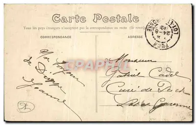 Dieppe — Igreja de São Jacó — A Roseta — Editor G. Fournier, n° 506 — Verso