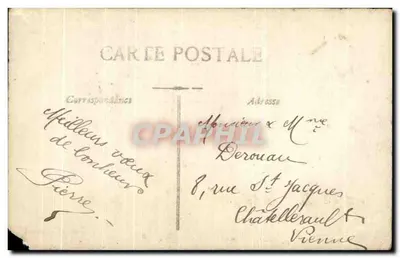 Homme en costume — avec bouquet de roses — éditeur ASTOR — Rewers