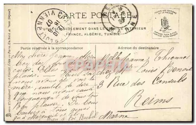 Marguerite Nell — Retrato feminino em vestido e véu — Cliché Borey — Verso