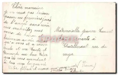 Jovem homem com buquê de rosas — J.K. 147 — Verso