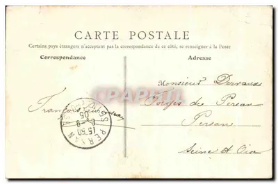 Cartolina d'epoca Fantasia Saint Aubin — Verso