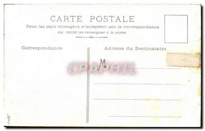 Tarjeta postal — Nota de uso — Reverso