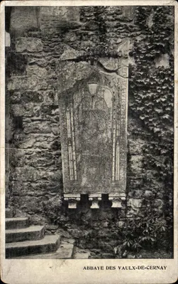 Bilhete postal antigo Abadia Des Vaulx De Cernay
