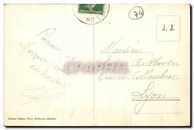 Chamonix i Mont-Blanc — J. J. 2221 — Jullien bracia, Genewa — Rewers