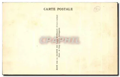 Evian-les-Bains — Widok Instytutu Termalnego — Wydawca: Spółdzielnia Wód Mineralnych Évian-Cachat — Rewers