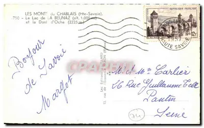 I Monti del Chablais — Il Lago della Beunaz e la Daine d'Oche (2225 m) — Les Éditions de l'Économie (Riony) — Verso