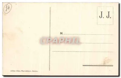 Jezioro Białe i łańcuch Alp Miejskich — widok z powyżej Fléger — J.J. n° 2238 — Rewers