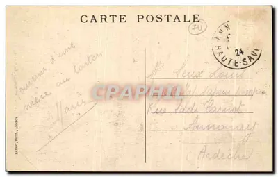 The Gorges of Fier, the Exit — Picturesque Sites of Savoy — Publisher Parbot, Febot, Annecy, No. 24 — Back