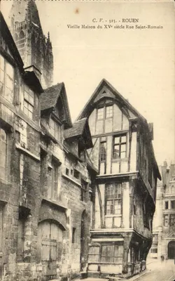 Rouen — Vieille Maison du XVᵉ siècle, Rue Saint-Romain — C.V. 315