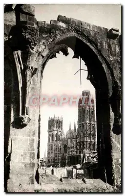 Rouen — Cathédrale vue par l'arcade des ruines — Édition A.A.