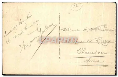 Dieppe — vista generale scattata dalla Chiesa di San Giacomo — Repubblica Francese, n°94 — Verso