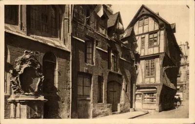 Rouen (Seine-Inférieure) — Vieilles Maisons dans la Rue Saint-Romain — Les Éditions d'Art 'WGN', Paris