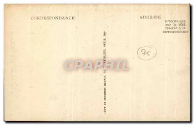 Katedra w Rouen — Wieża Centralna — wydawca Levit et Neurouen Reunis, nr 531 — Rewers