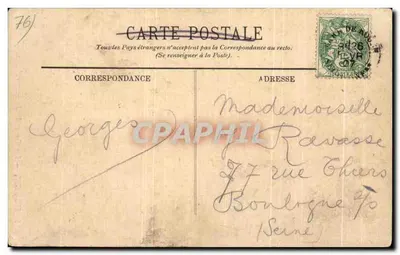 Rouen — La tour de Jeanne d'Arc — éditeur Jeanne d'Arc, n° 144 — Verso
