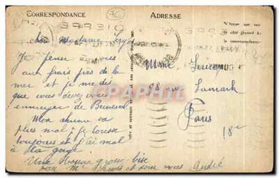 Berneval-sur-Mer — A Falaise — Editora desconhecida, n° 23 — Verso