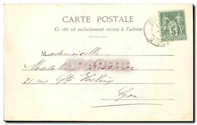 Tarare - Castelo de Chalamont — A. Déal e Cie, imp.-édit., Tarare — Verso