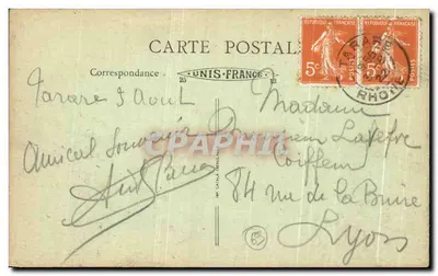 Tarare (Rhône) — Algemene uitzicht en viaduct — Uitgever A. E. K. (n° 53) — Achterkant