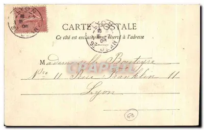 Tarare — Kościół św. Małgorzaty — A. Déal i Cie, drukarz-wydawca, Tarare — Rewers