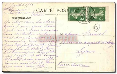 Tarare (Rhone) — Ogólny widok (z Sainte-Madeleine) — Wydawca: H. Adil, Tarare — Rewers