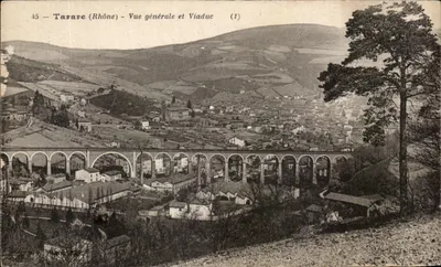 Tavaré (Rhône) — Vista geral e Viaduto — (1) — Editor: P. Laval