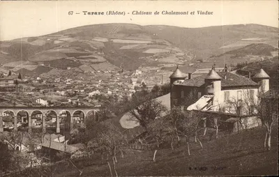 Tarare (Rhône) — Castelo de Chalamont e Viaduto — S.P.A.C. 'Lux'