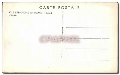 Villefranche-sur-Saône — Katedra — Rada Imp. Macon — Rewers