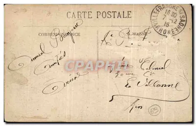 VILLEFRANCHE-S-SAONE — Square Étienne Poulet — éditeur anonyme — Verso