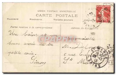 Fleurs de bonheur — Wydawca J.J.K., nr 726 — Rewers