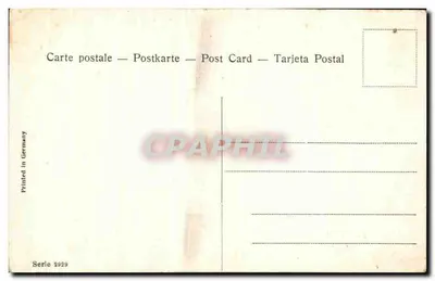 Jeune femme en robe et chapeau — portrait — éditeur : Printed in Germany, série 2929 — Verso