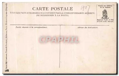 Portret Portii — A. Asti — Wydawnictwo Raphael Tuck & Fils — Rewers