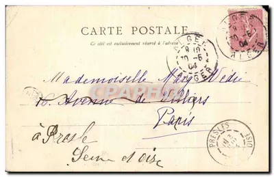 Cartolina d'epoca Fantasia la nuotata Tremolieres — Verso
