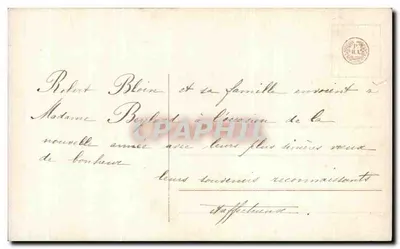 Bambina in costume di Natale — Buon Anno — PMB, n° 4704/2 — Verso