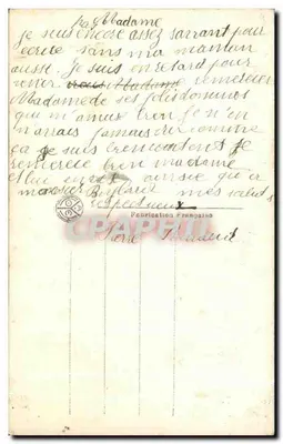 Niña en traje de marinero rosa — decorado de paisaje lacustre — editor VAY NOIER n°3008 — Reverso