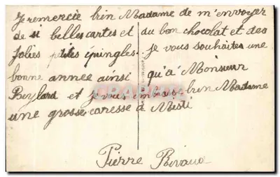 Um jovem garoto muito carinhoso — Boa Ano — Dix, n° 1055/2 — Verso