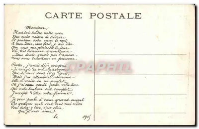 Femme dans un cadre ovale — scène de cygnes et iris — éditeur non visible — Verso