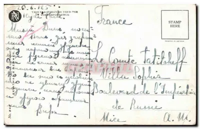 Cartolina d'epoca Fantasia Donne — Verso