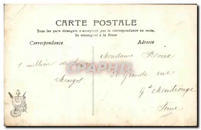 Dziewczyna trzymająca bukiet — Paryż — Bonnefère — Rewers