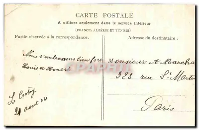 La COSETTE des « Misérables » — scène de rue avec baril — éditeur F. Poitevin, phot.édit. au Cotroy — Verso