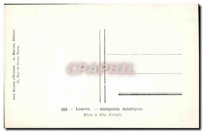 Deus com cabeça de águia — Museu do Louvre — Série 105 — Verso